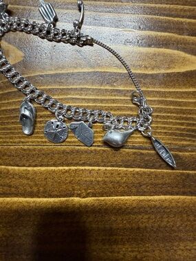 James Avery Silver Charm Bracelet with Retired Charms